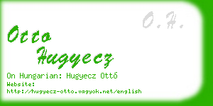 otto hugyecz business card